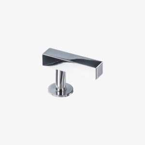 #21-101 Square Bar Knob in Polished Chrome