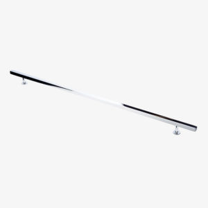 #21-106 24" Square Bar Pull in Polished Chrome Finish