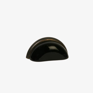 #29-304 Glass Bin Pull in Black, Oil Rubbed Bronze Finish