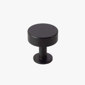 #51-001 Disc Knob in Matte Black Finish