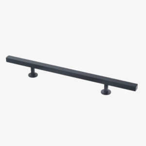 #51-104 10-1/2" Square Bar Pull in Matte Black Finish